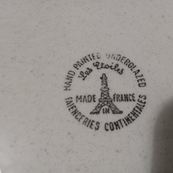 Set of 2 vintage plates Les Etoiles atomic mcm starbust - Picture 3 of 3